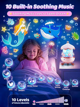 Magical Bunny Night Light Carousel Projector